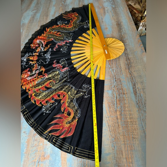 New Asian 40in XL Fan Decor Made in Thailand - Picture 12 of 15
